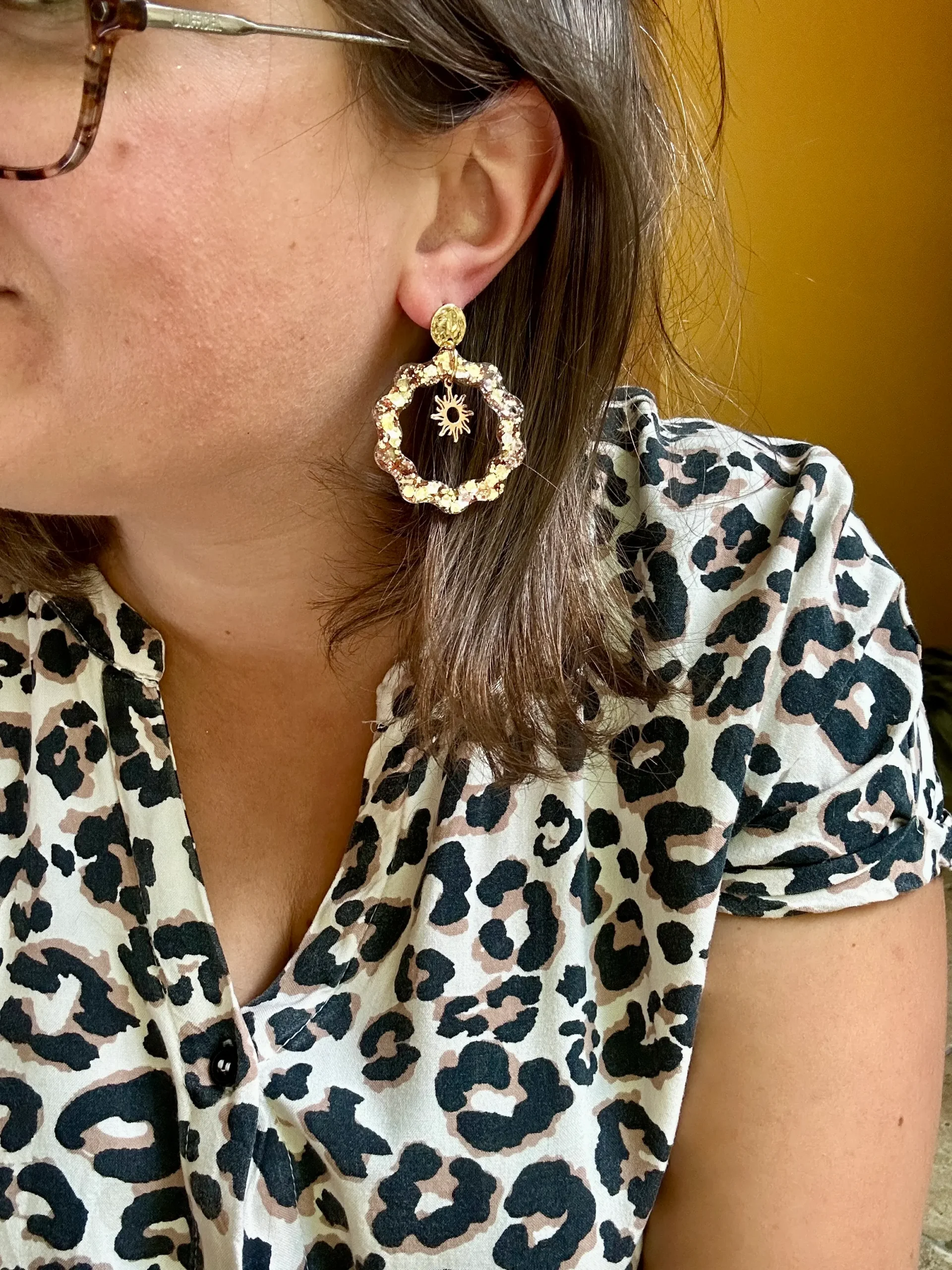 Boucles d'oreilles scintillantes