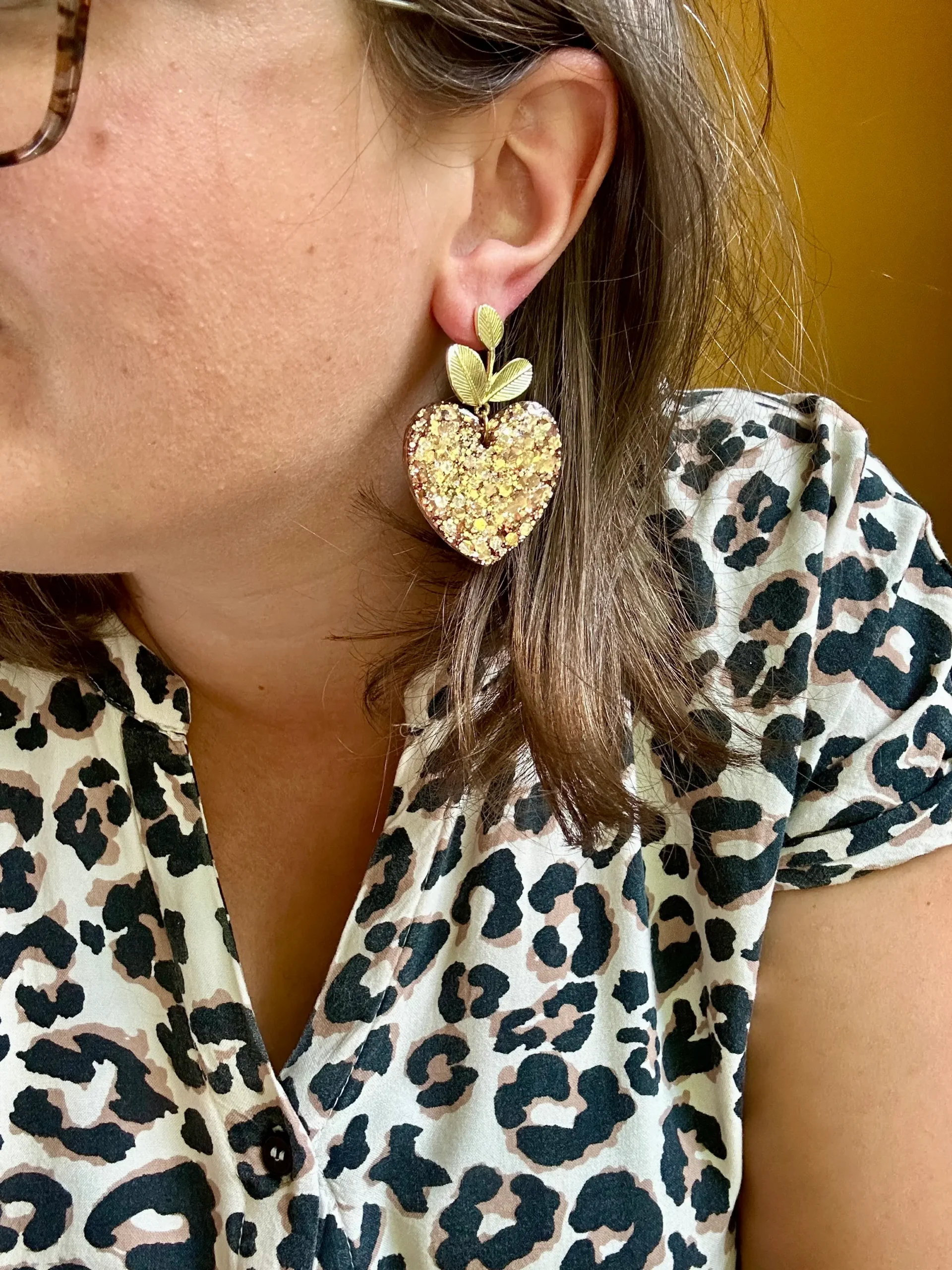Boucles d'oreilles cuivrées