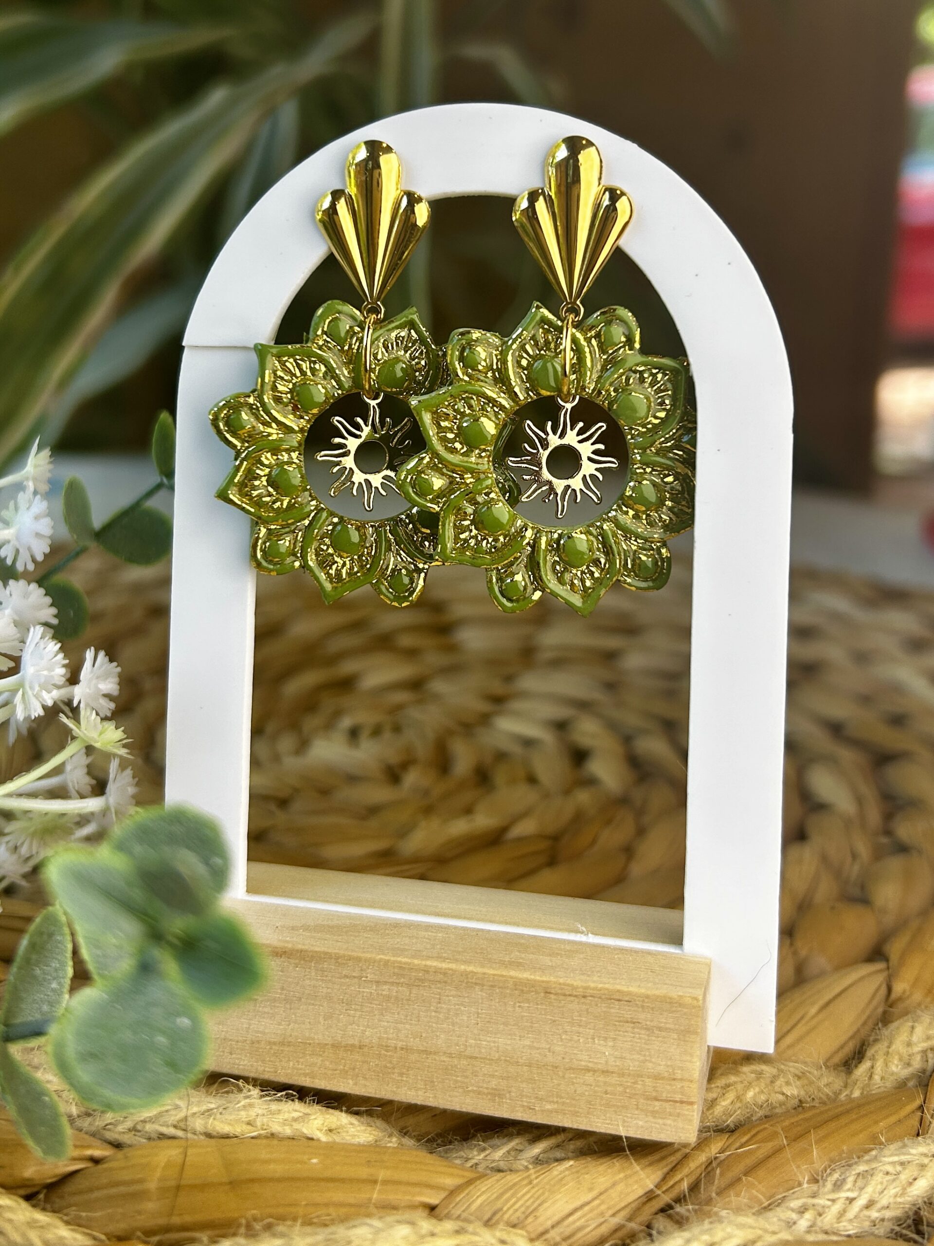 Bijoux vert lumineux