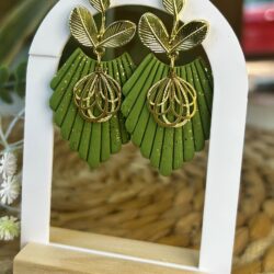 Bijoux vert olive chic