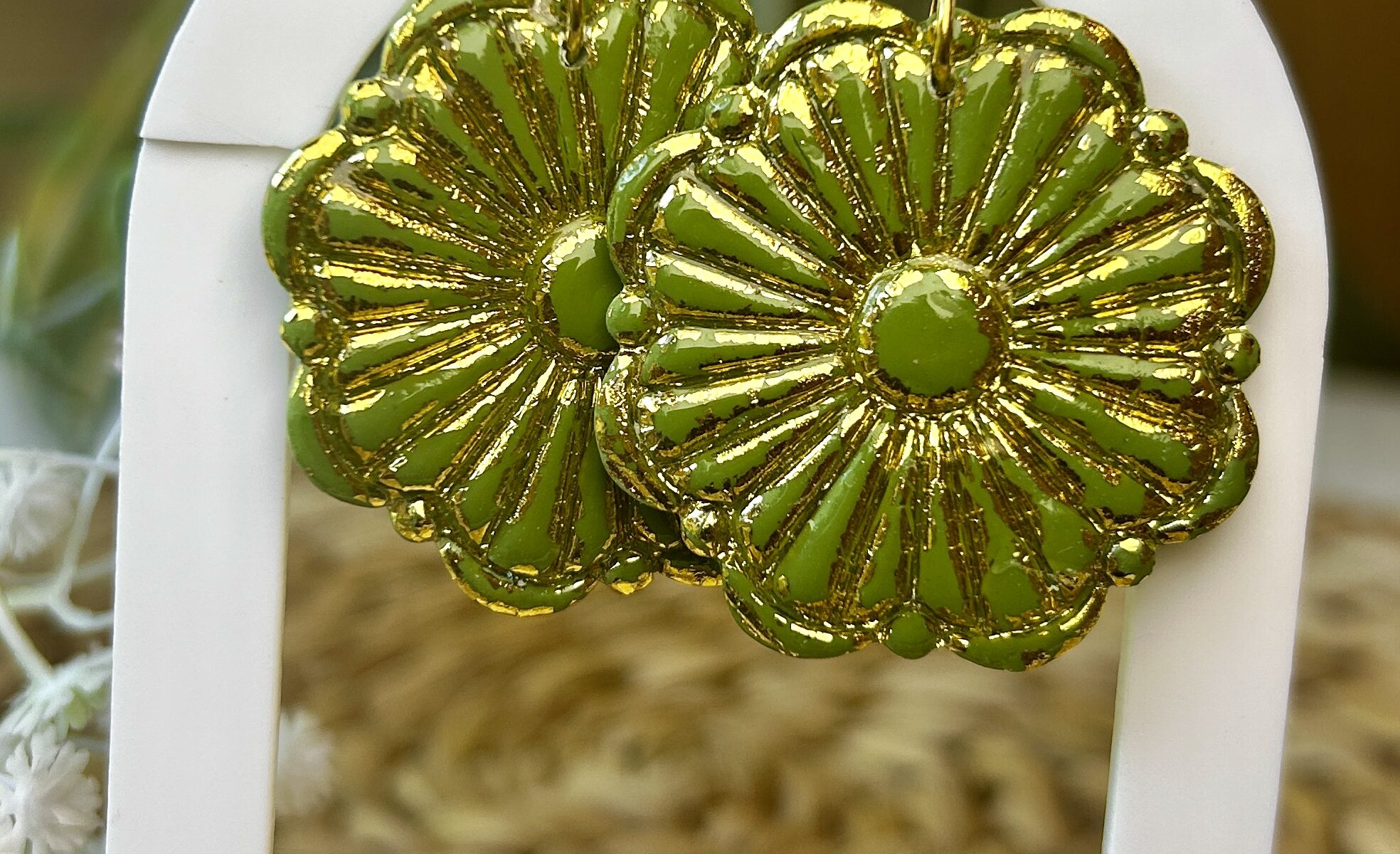 bijoux bohème vert