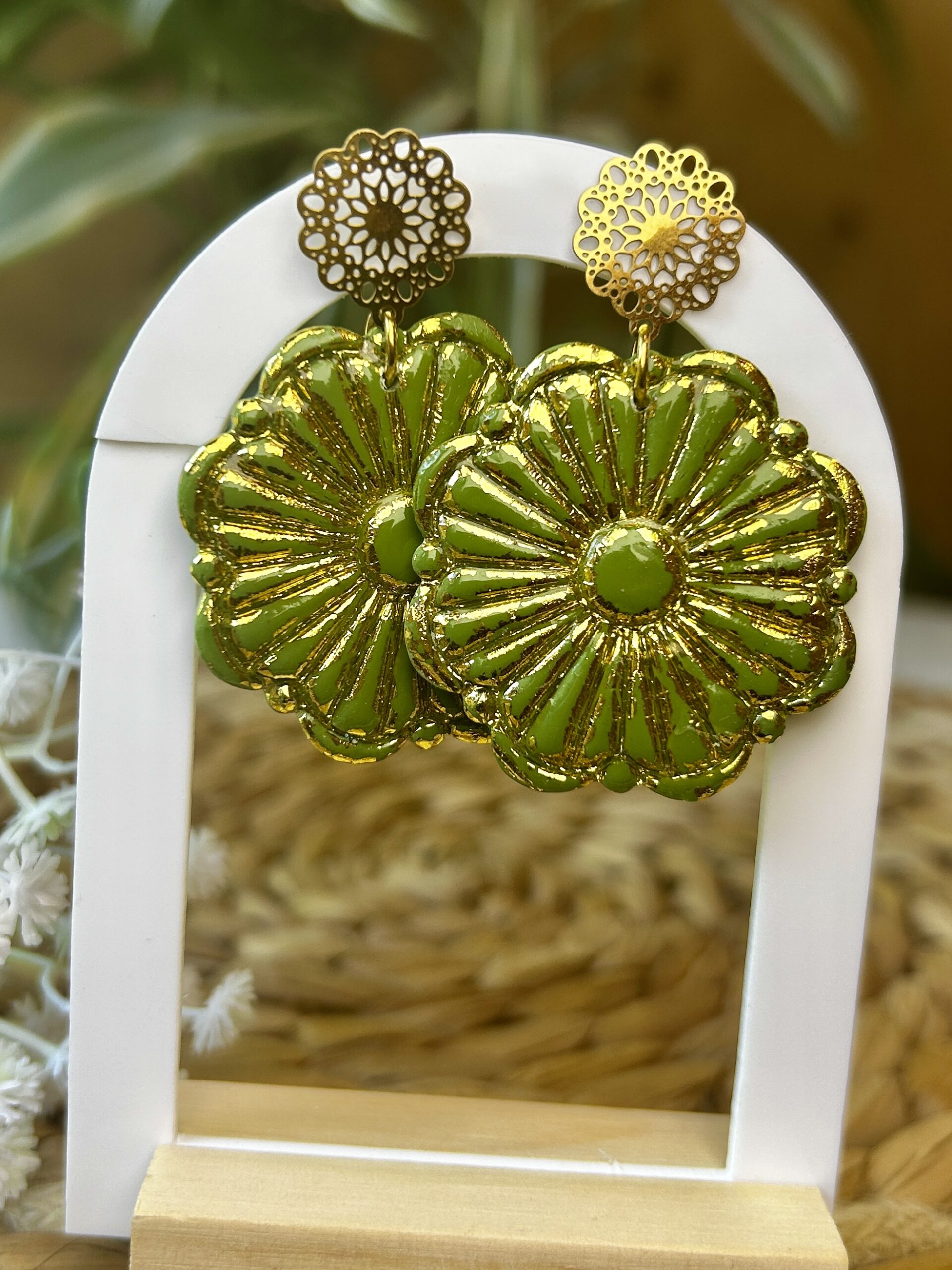 bijoux bohème vert