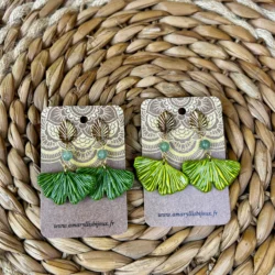 boucles d’oreilles ginkgo